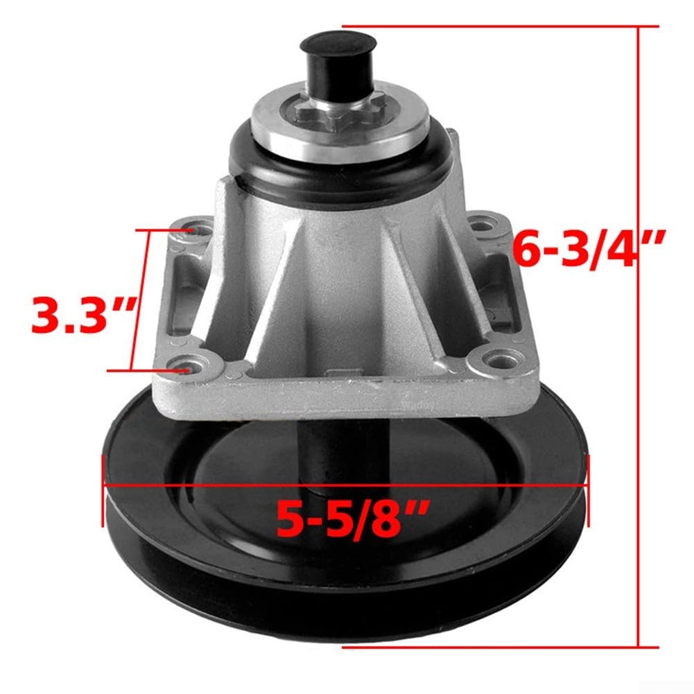 Conjunto de husillo para cortacésped con pernos para 618-0660B 918-0660 918-0660B 618-0660A, pieza de repuesto de metal para mantenimiento de patio de jardín