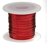 Magnet Wire, Heavy Build Enameled Copper Wire, 14 AWG, 1.0 Lbs, 79' Length, 0.0675
