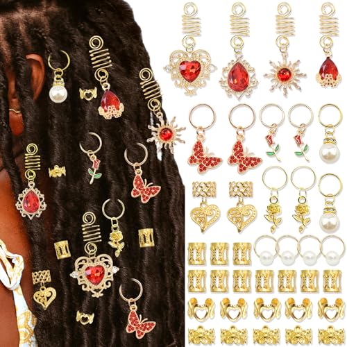 Accesorios para cabello 38 piezas con cristales rojos miniatura 1
