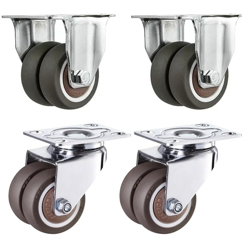 Roulette pour meuble industriel frein rouleau pivotant 4pcs
