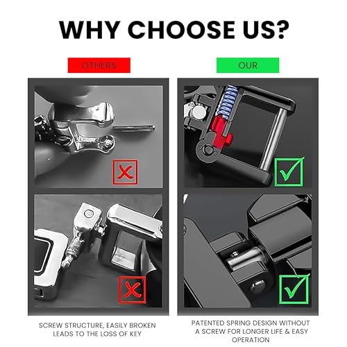Image of Mi Glow Store Glow in Dark Keychain for Bike Men | Gift for Man | Bike Accessories | Charges in Light Glows in Dark | Key chain for Bike