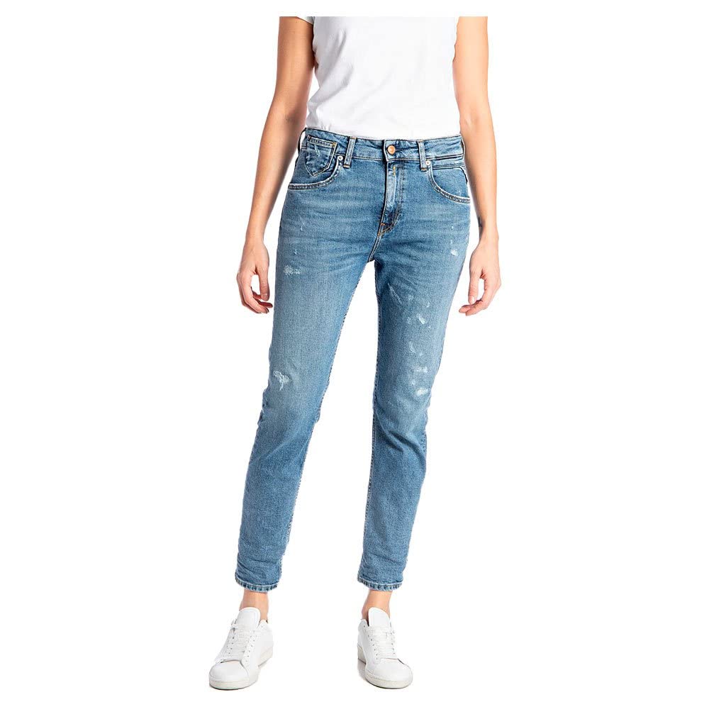 Replay Damen Jeans Marty Boyfit Bio, Medium Blue 009-1 (Blau), 26W / 28L