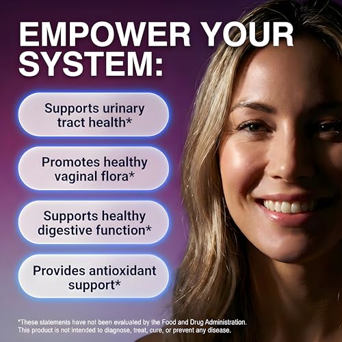 Image of Vaginal Probiotic Gummies For Women | Prebiotics Cranberry D-Mannose Uva-Ursi Digestive Enzymes | Vaginal Health Supplement pH Balance to Promote Healthy Vaginal Odor & Flora Cranberries Gummy Vitamin