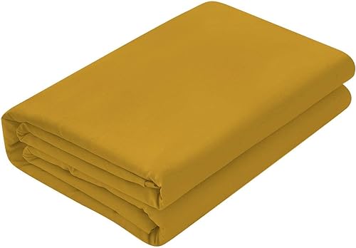 Miniatura 2 de Xtream Fabric Juego de sábanas, juego de sábanas de algodón de 800 hilos, 1 sábana encimera y 2 fundas de almohada (dorado, Queen)