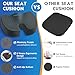 TushGuard Seat Cushion for Office Chair Memory Foam Non-Slip Cushion Back, Coccyx, Sciatica, Tailbone Pain Relief Butt Pillow for Office Chair, Car, Wheelchair, Grey, XX-Large