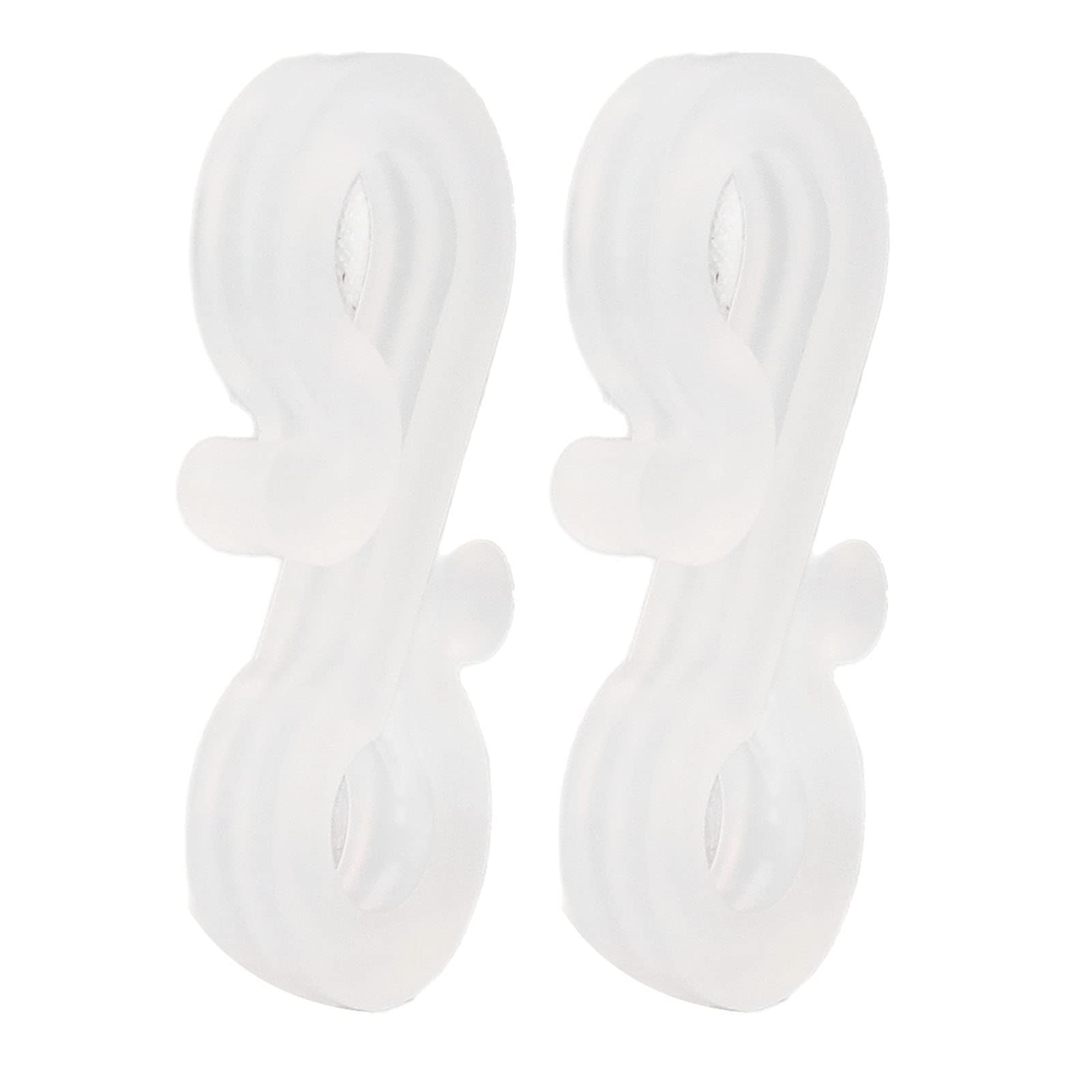 150Pcs S Shaped Hooks Durable Plastic Dual Ends S Hooks Hanging Safety Buckle for Closet Multipurpose Christmas Light Clips for Party Lights Decoration Small S Hooks Hanger for Hanging Plants(White)