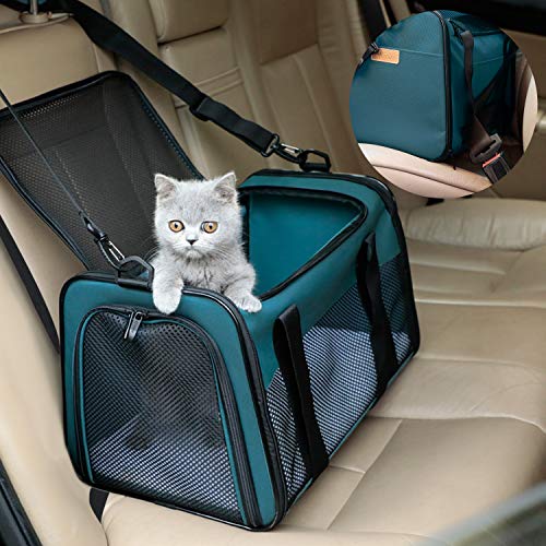 Cat Carrier - Portable Foldable Dog Pet Carrier, Soft-Sided Pet Bag up to 28 Lbs, Airline Approved Travel Puppy Carrier - Image 6