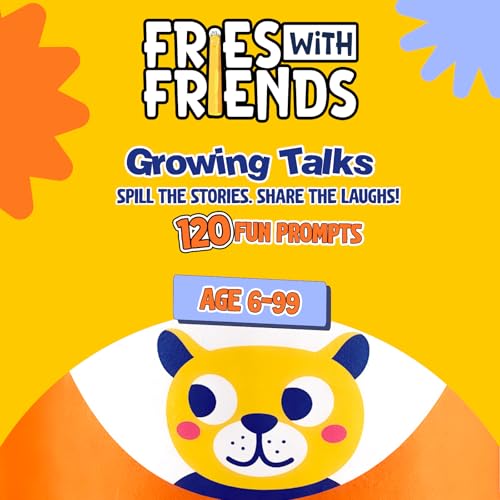 Image of Popcorn Stick Game for Kids, Teens, and Adults, Fun Questions & Conversation Starter Party Games, Fries with Friends (Growing Talks) 120 Double-Sided Ice Breaker Sticks Play for Age 10, 11,12,13