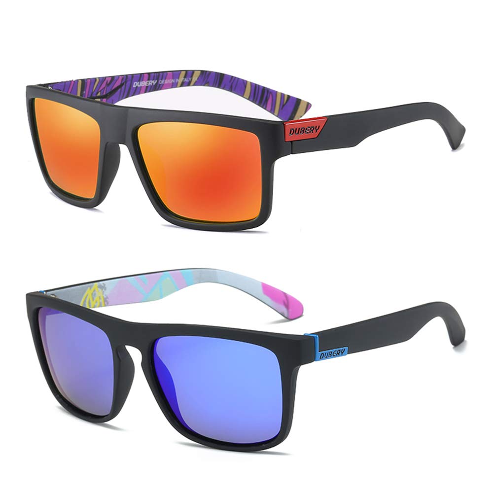 Occhiali da sole polarizzati retrò per uomo e donna classici vintage occhiali da sole quadrati protezione UV400 D918