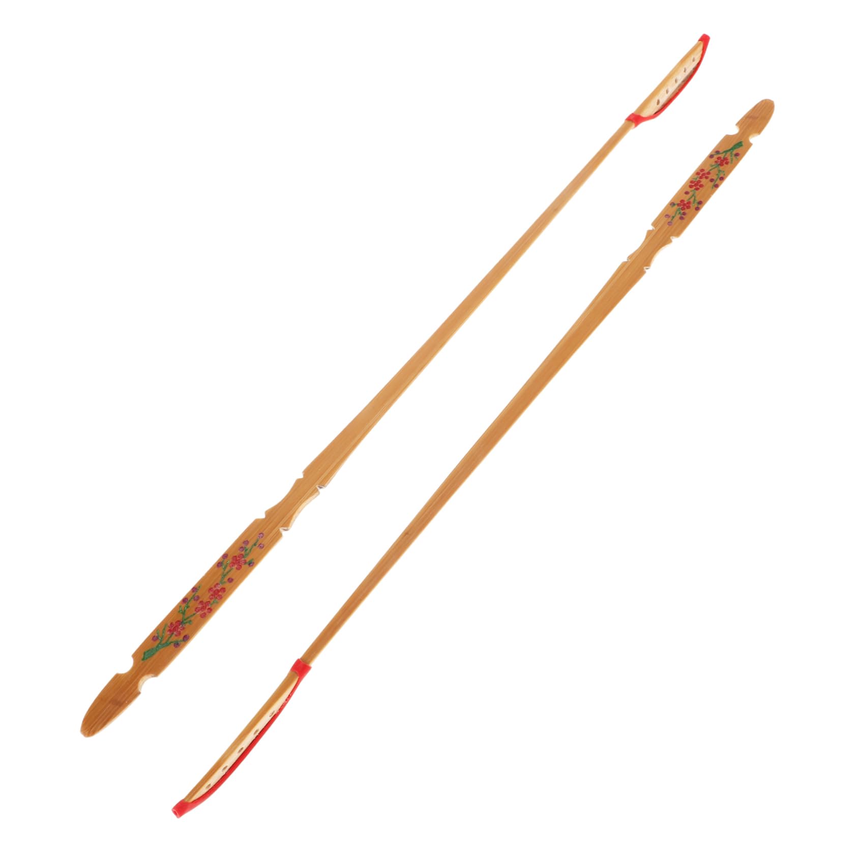FOMIYES Yangqin Accessory Set Bamboo Rod Hammers Wooden Gong Mallets Musical Instrument Parts