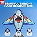 TOY Life 55.9'' Shark Kites Easy to Fly for Kids Adults with 328.1 FT String, Beach Kite Outdoor Game Outside Toys Activity, Shark Toys for Kids, Gift for Boys Ages 4-8