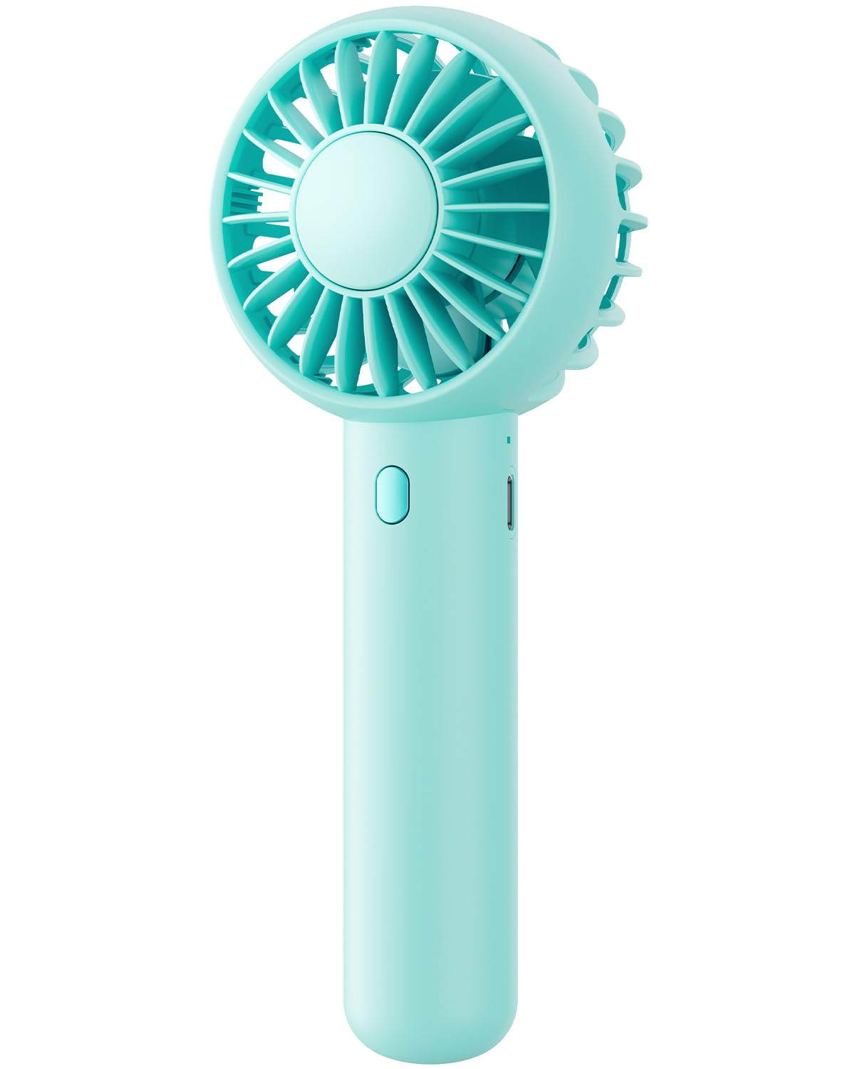 Gaiatop Mini Portable Fan, Small and Powerful, Cute Design 3 Speed Personal Handheld fan and Desktop with Base, Lightweight USB Rechargeable for Travel Lash Makeup Girl Women Summer Gift Green Global Recycled Standard Global Recycled Standard Global Recycled Standard