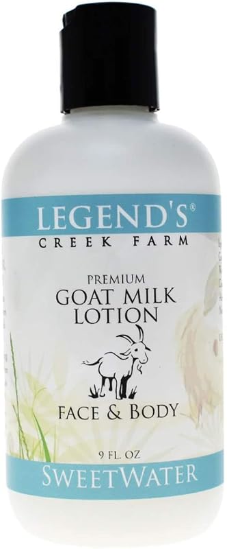 Loção corporal de leite de cabra Legend's Creek Sweetwater, 255 g