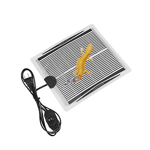 Reptile Heating Pad, 110V 15W Rapid Heating Under Tank Heat Mat Warmer Mat Terrarium Heating Pad with Temperature Control for Turtle, Snake, Lizard, Frog, Spider, Gecko, Chameleon by Giveme (15W)