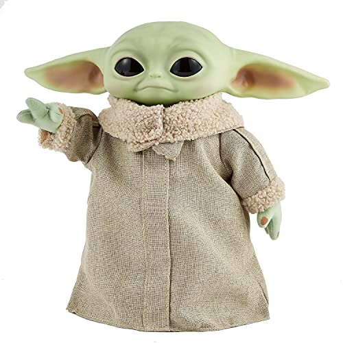 Mattel Disney Star Wars Spielzeug, The Child Plüschfigur, aus 'The Mandalorian', interagierend, mit Geräusch und Bewegungsfunktion, 28cm, Star Wars Geschenke, Spielzeug ab 3 Jahre, GWD87 – Bild 5