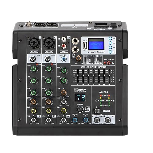 dj controller Mezclador de audio de sonido de 4 canales 99 Consola de mezcla de efectos DSP...