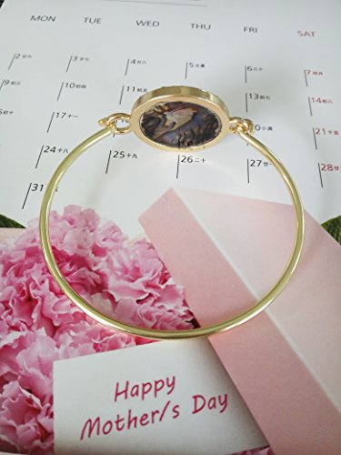 Jewish Charm Star of David Abalone Shell Wire Openable Crystal Bangle Bracelet4