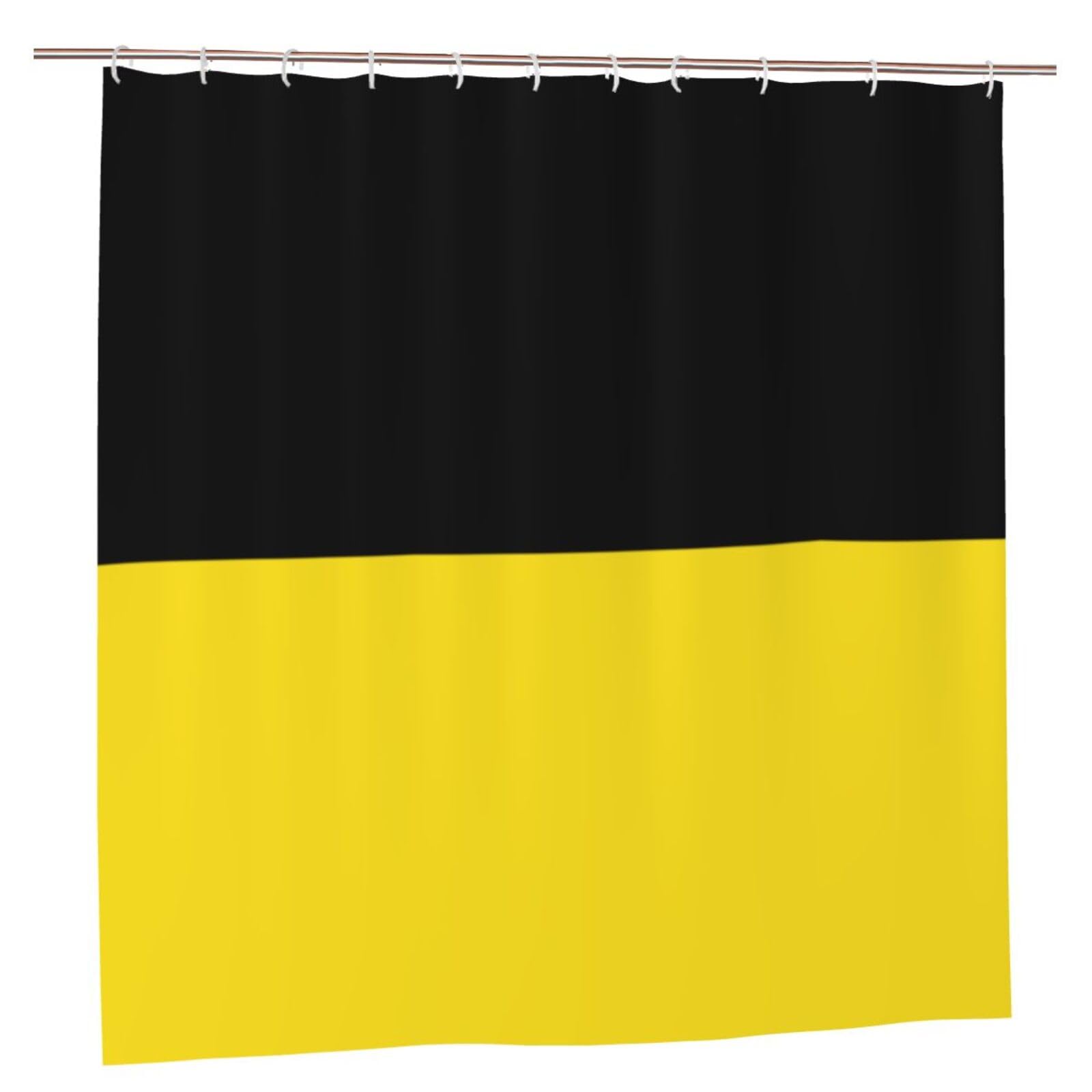 Klgrtjhk Plastic Flag Of Baden-Württemberg Shower Curtain 72X72in Bathroom Curtain﻿