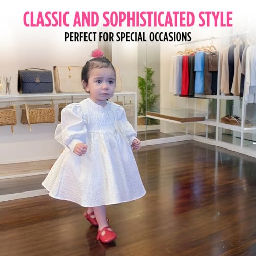 Toddler Girl's Clothes, Lace Dress, Ivory, Fancy Dress Sizes 2-7 Years Elegant for Weddings, Birthdays2