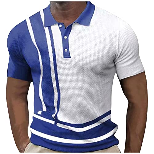 Polo Classique Homme sans Marque T Shirt Sport Homme Polo D'entraînement Manches Courtes Piqué Iconique Manches Courtes Basique Travail Style Golf Outdoor Casual Détails Discrets