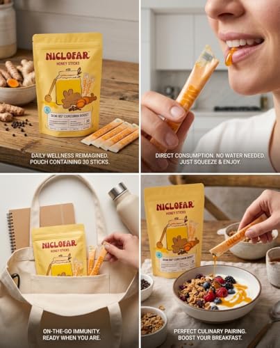 BCM 95 Curcumin Turmeric Ginger Honey Immunity Sticks miniatura 2