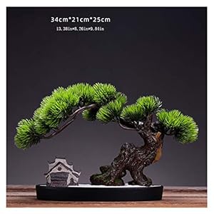 Artificial Bonsai Tree Creatieve simulatie Groene Plant Potte Living Room Plant Bonsai Plum Blossom Fake Flower Indoor…