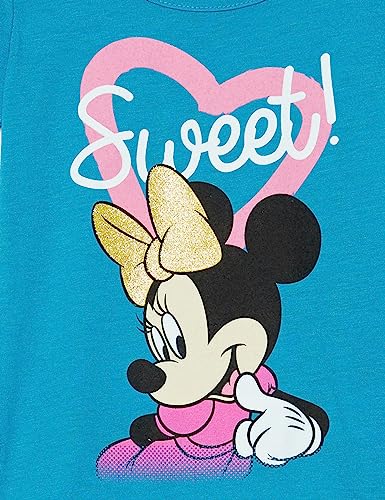 Disney IESTAA5-5T14-AQUA Minnie Mouse Toddler Girls Puff Short Sleeve T-Shirt thumb #1