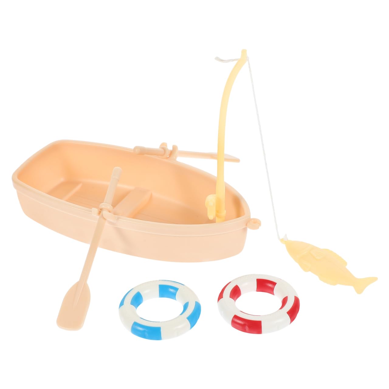 Bateau miniature en plastique et décorations plage pour terrarium océan zen