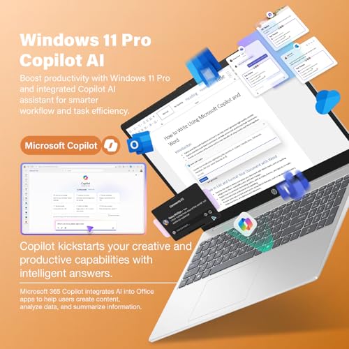 Image of HP 17 Touchscreen Business Laptop - 17.3 inch Anti-Glare HD+ Display, Windows 11 Pro, Copilot Computer, AMD Ryzen 5 7430U (up to 4.3GHz), Backlit Keyboard, Wi-Fi 6, Fast Charge | 16GB RAM + 512GB SSD