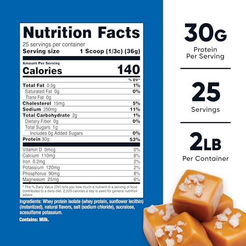 Image of Nutricost Whey Protein Isolate (Salted Caramel) 2LBS