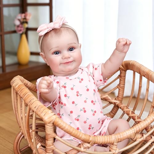 Tookyhill Reborn Baby Dolls, 18 Inch Full Vinyl Body Real Life Baby Girl - image 8