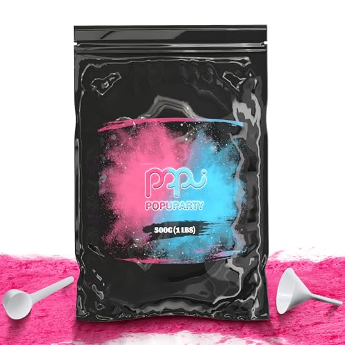 1 Pack Black-out Gender Reveal Powder- 1 lb Pink Powder Perfect for Baby Gender Reveal Car Burnout Color Toss Photoshoots Helicopters