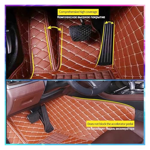Tapis de sol pour Kia Optima K5 protection moquette marron café