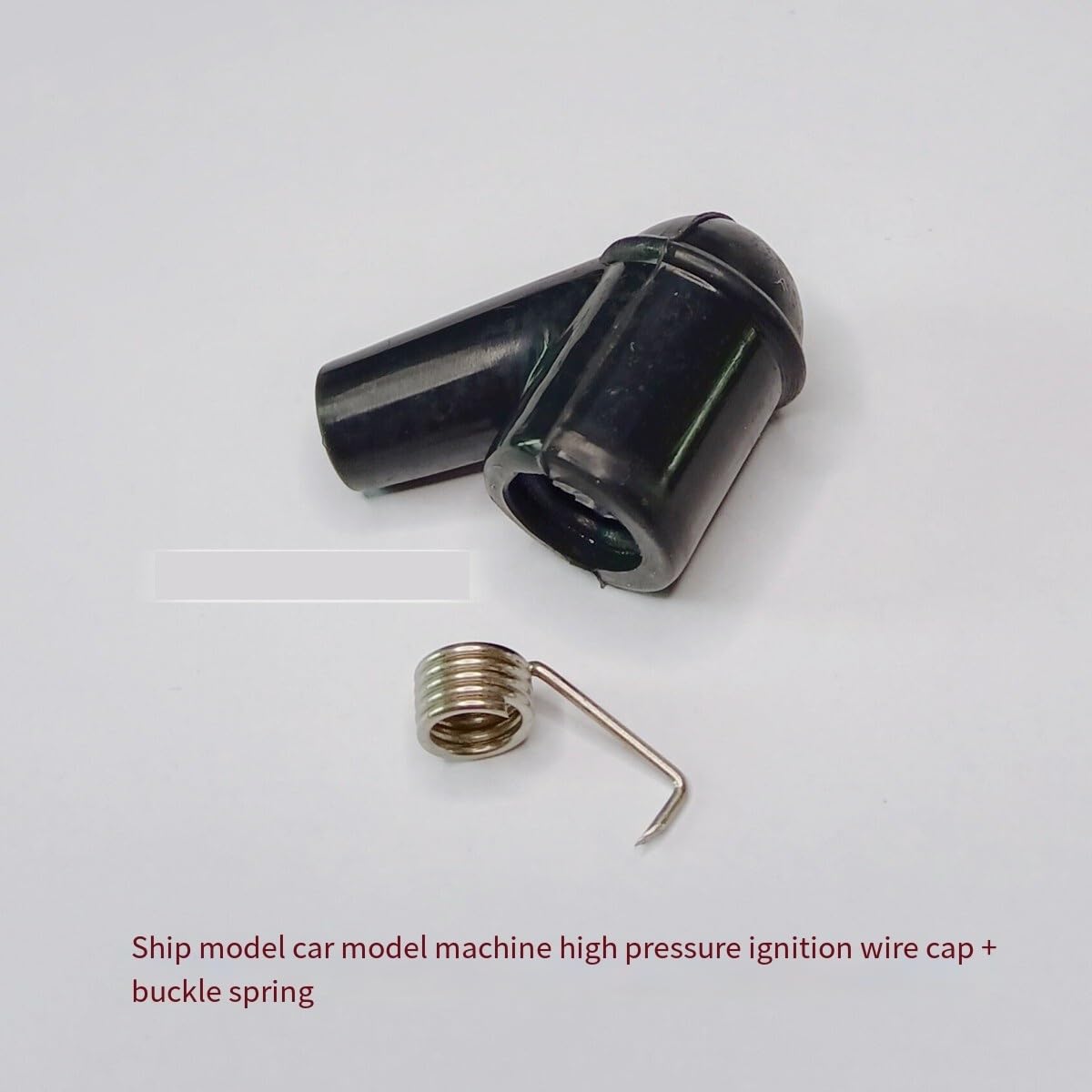 Spark Plug Caps for RC Boats, High-Voltage Ignition Wire Caps with Spring Clips, Marine Accessory