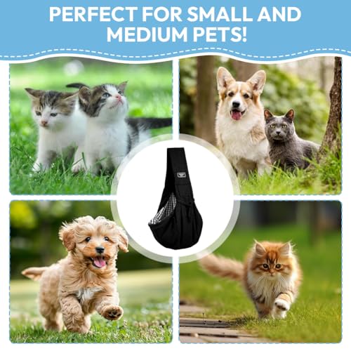 Hundetrage, Hundetragetuch, Umhängetasche für Haustiere, Hundetasche, Tragetasche Hund, Hunde Tragetasche, Hundetragetasche Welpen, für für den Spaziergang, Aktivitäten im Freien und Ausflüge