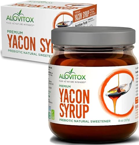 Organic Yacon Syrup by Alovitox, 8 Oz