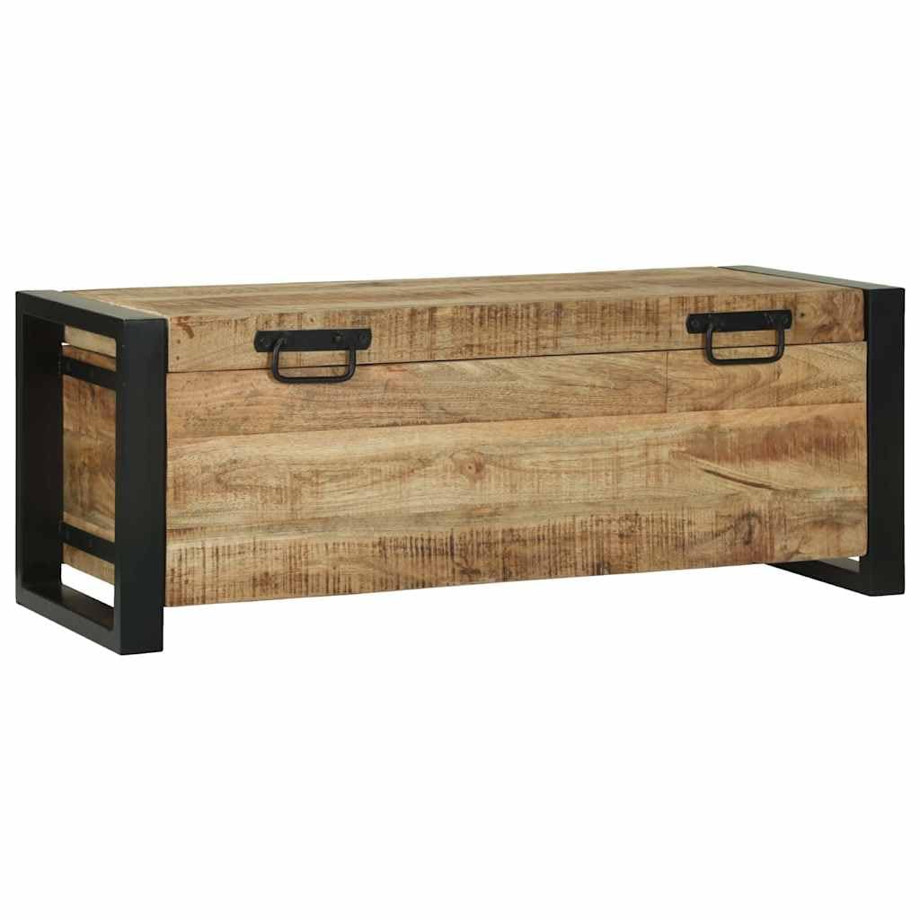 Baúl de almacenaje (80 x 30 x 30 cm, mango de madera maciza)