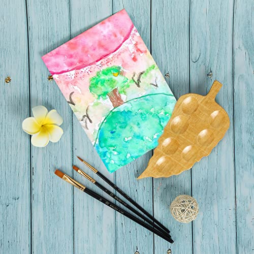 Image of 3 Artist Paint Brushes for Watercolor, Acrylic & Mixed-Media : Artists Round, Flat and Filbert Paintbrushes for Kids & Beginners