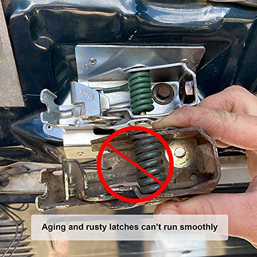 Image of Left Driver Side Door Latch F4TZ-15219A65-A Fits for Ford F-150 F-250 F-350 Bronco 1992-1997 Door Lock Latch Cable Assembly