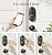 Veise RZ06C Smart Locks for Front Door, 2 Knob Handle Set, Keyless Entry Deadbolt, App Control, Electronic Touchscreen Digital Keypad, Auto Lock, Easy Installation, IP54 Waterproof, Matte Black