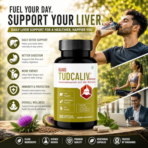 Image of Tudca Advance Liver Detox & Gut Health | Milk Thistle, NAC & TUDCA | Supports Fatty Liver, Digestive Health & Detoxification - 90 Vegan Liquid Capsules (Pack of 2)