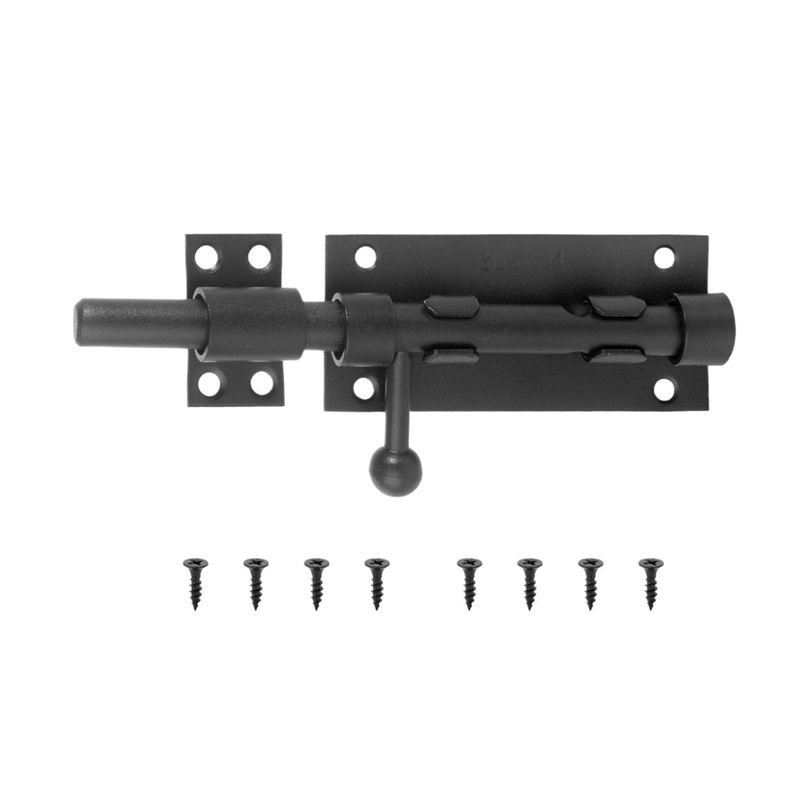 Schwarzer Edelstahl‑Türriegel