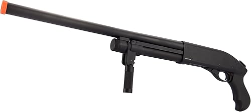 Miniatura 4 de Golden Ball & Eagle M870 - Escopeta de aire comprimido de gas de acción de 3/6 disparos con agarre Forend, color negro