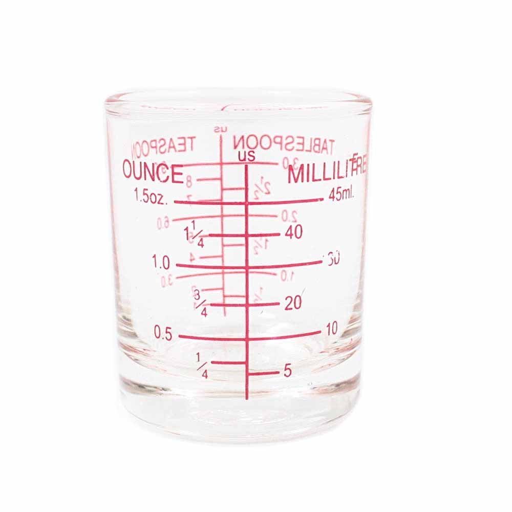 1 PCS 45ml. (1.5Oz.) Measuring Cup Glass Shot Jigger Tools Kitchen Cooking By By amazingmarketonline