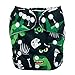 Sigzagor Baby Pocket Diaper Nappy Reusable Washable 8lbs to 36lbs (Dinosaur)