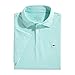 vineyard vines Men’s Heathered Winstead Stripe Sankaty Performance Polo Shirt, Heathered Antigua, Medium