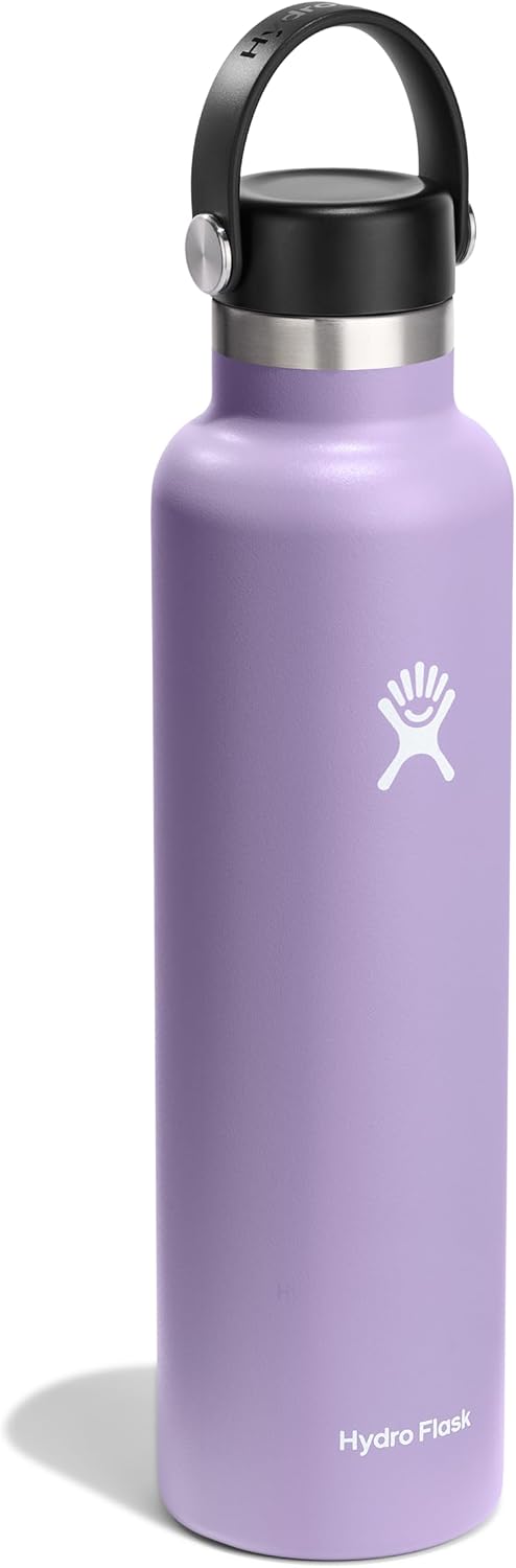 Hydro Flask Water Bottle - Insulated Stainless Steel - Non Spill, Leakproof in 24 Oz Moonshadow Purple - Image 2