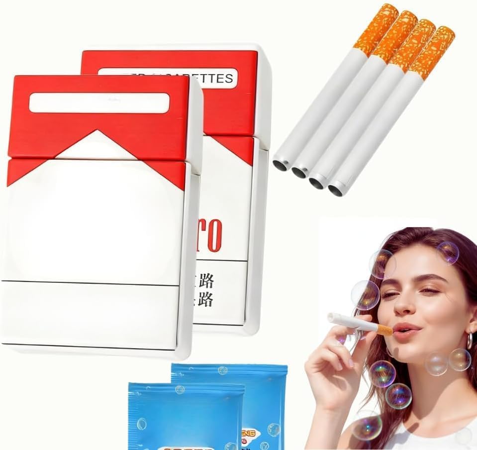 Seifenblasen Zigaretten, Bubble Puff Zigaretten, Smoke Seifenblasen, Zigarettens Seifenblasens, Neuheit Geschenke für Damen Herren