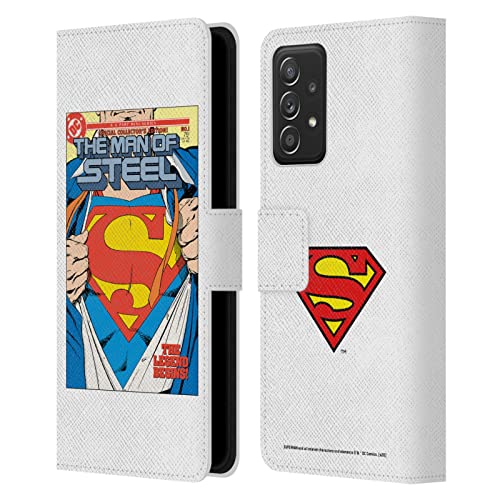 Étui en Cuir Samsung Galaxy A53 5G Superman Man of Steel Finition Premium