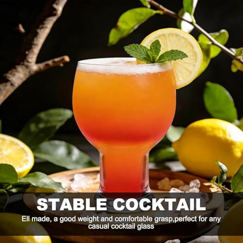 Image of 450ML Water Glasses Set of 6, Drinking Tumbler & Highball Glasses, Premium Juice Glasses for Cocktail, Mocktail, Soft Drinks, Beer & Beverages, Glassware for Home, Kitchen & Restaurant
